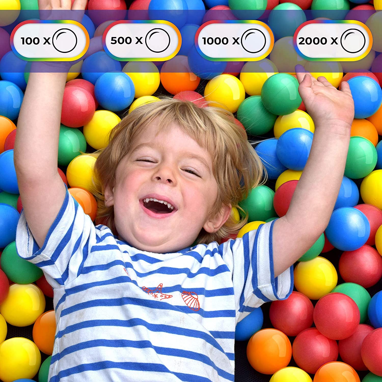 Ballenbak ballen – Speelballen – Plastic – Kindvriendelijk – Kleurenmix – 300 Stuks