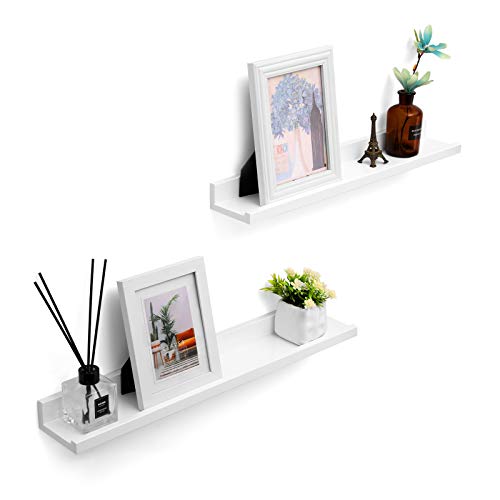 Wandplanken – Set van 2 stuks – 60 x 10 x 5 cm – Wit