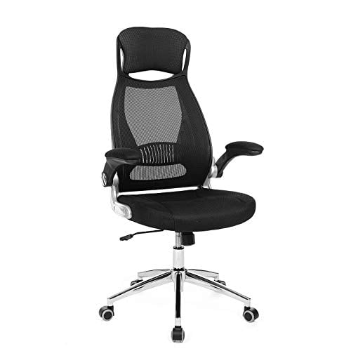 Bureaustoel – Bureaustoel ergonomisch  – 55 x 64 x 126.5 cm cm – Zwart