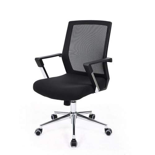 Bureaustoel – Bureaustoel ergonomisch  – 54 x 54 x 101.5 cm cm – Zwart