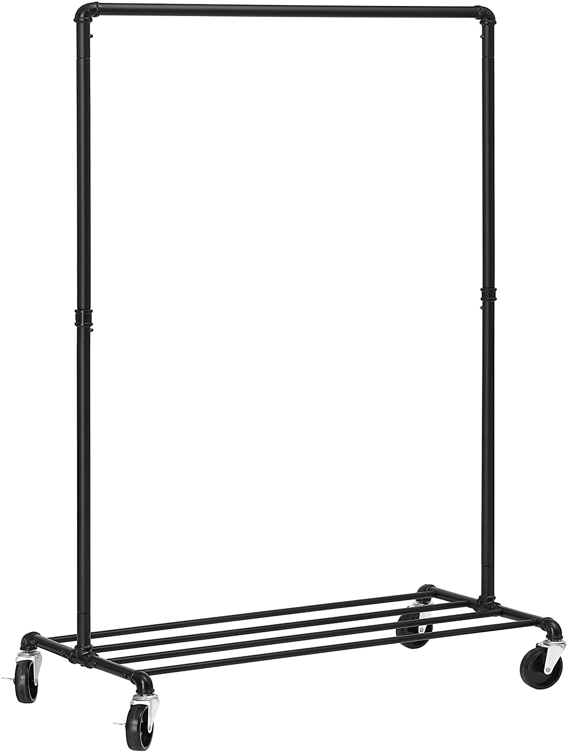 Kledingrek – Garderoberek – Staal – 100 x 49 x 163 cm – Zwart