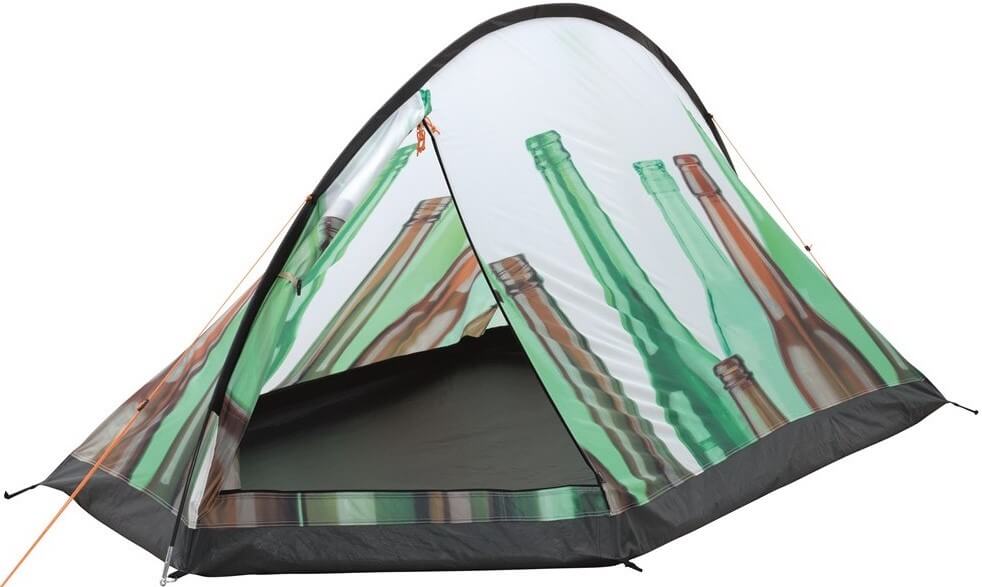 Easy Camp – Tenten – Tent – Wit, groen en bruin – 300 x 150 x 10 cm