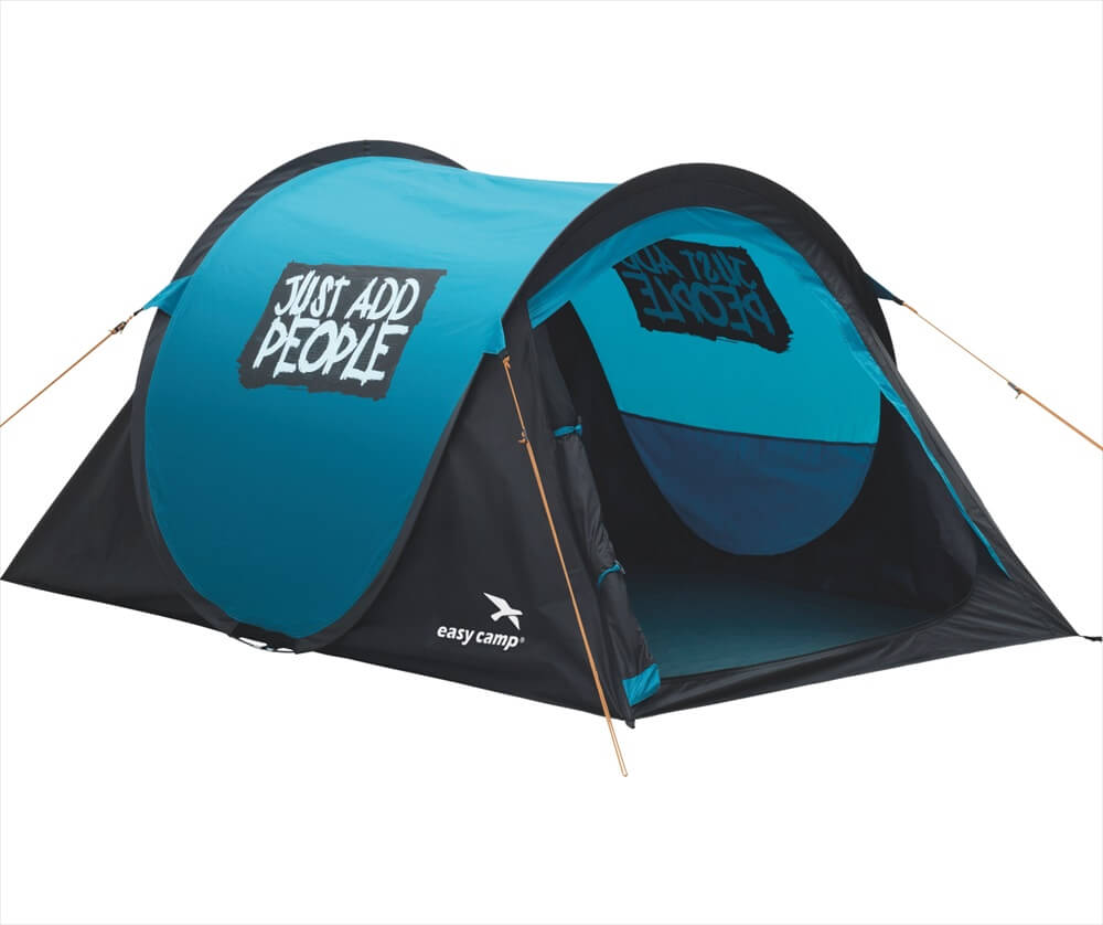 Easy Camp – Tenten – Tent – Blauw en zwart – 210 x 120 x 95 cm