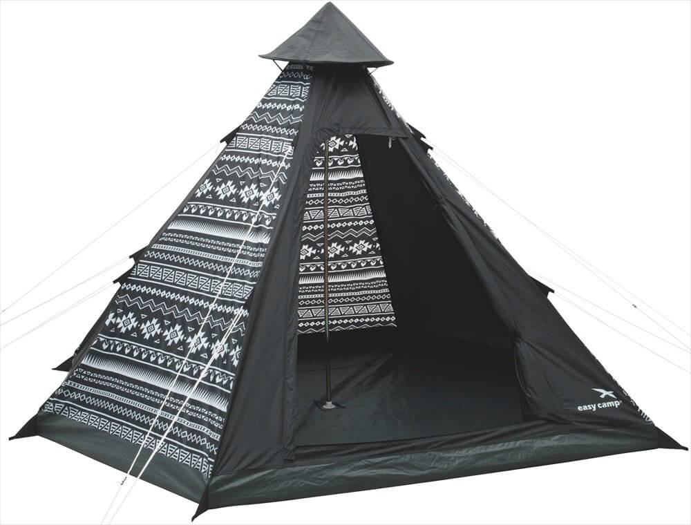 Easy Camp – Tenten – Tent – Zwart/Wit – 300 x 275 x 5 cm