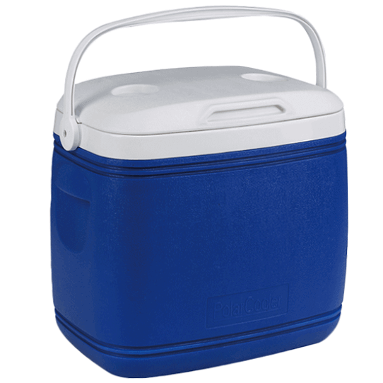 Polar Cooler – Koelbox – Koeltas – Blauw en wit – 47 x 31 x 4 cm