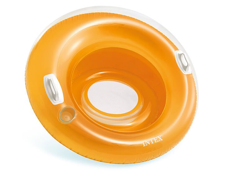 Gekleurde loungestoel voor op het water – Oranje