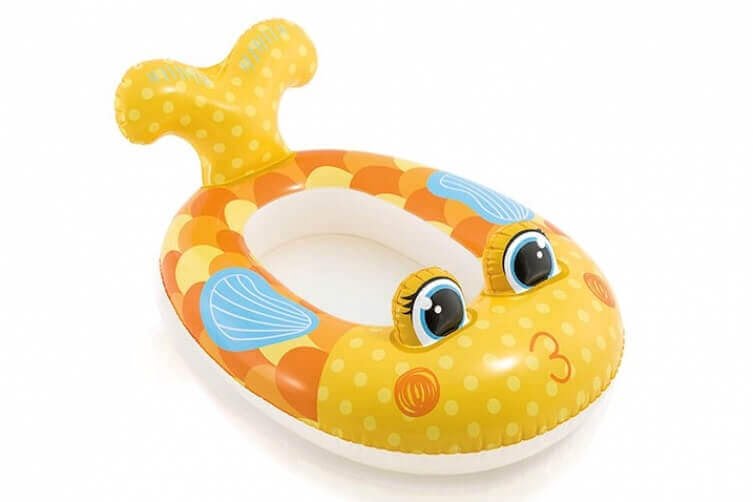 Intex zwembad kinderbootje – Vis – Geel