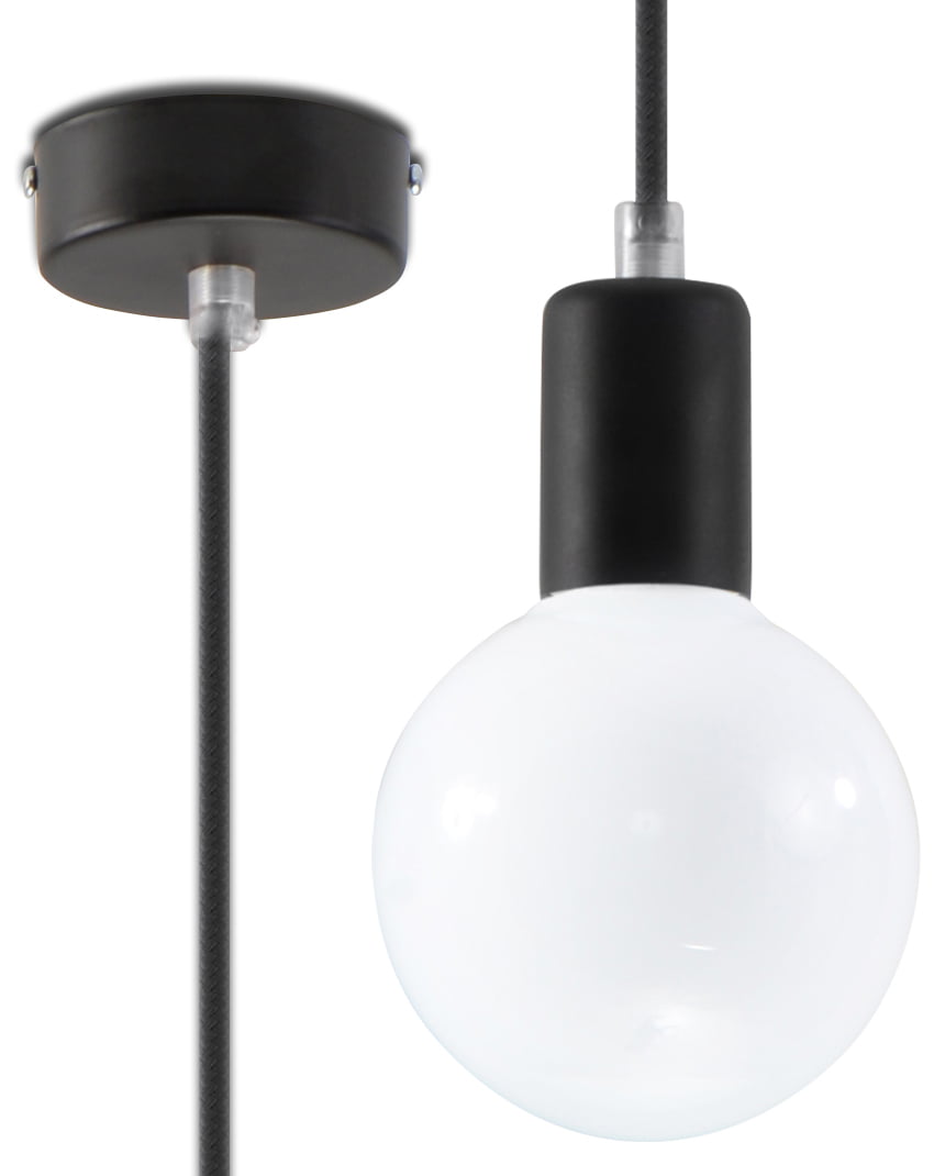 Hanglamp Edison – E27 – Zwart