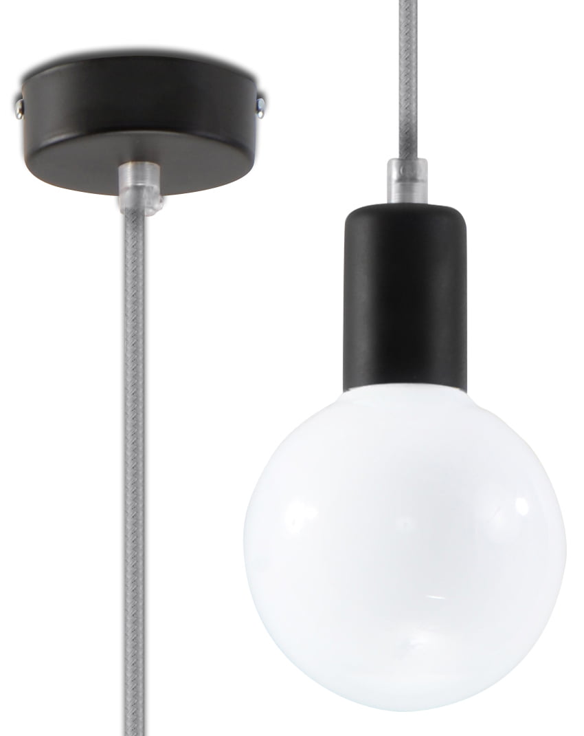Hanglamp Edison – E27 – Grijs