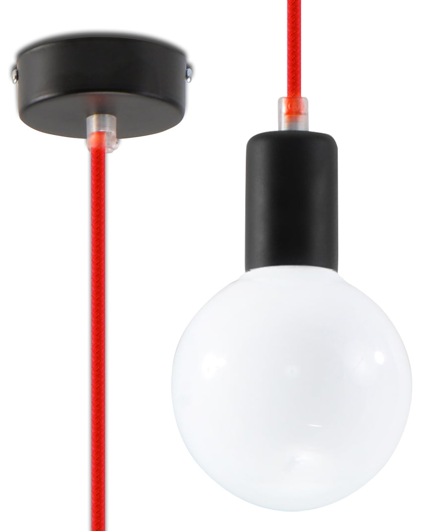 Hanglamp Edison – E27 – Rood