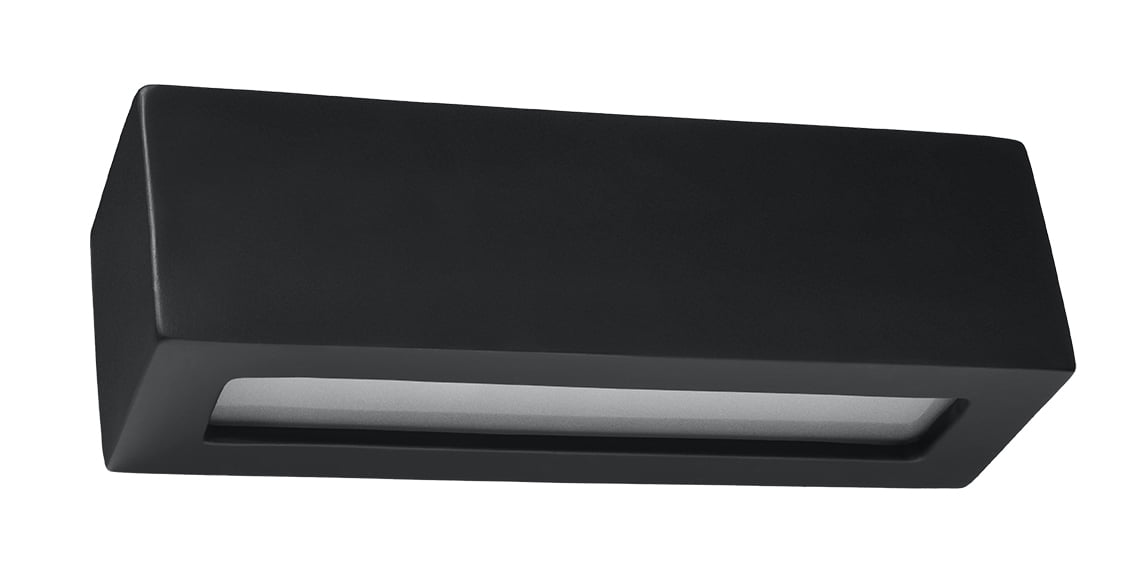 Wandlamp Keramische Vega – E27 – Zwart