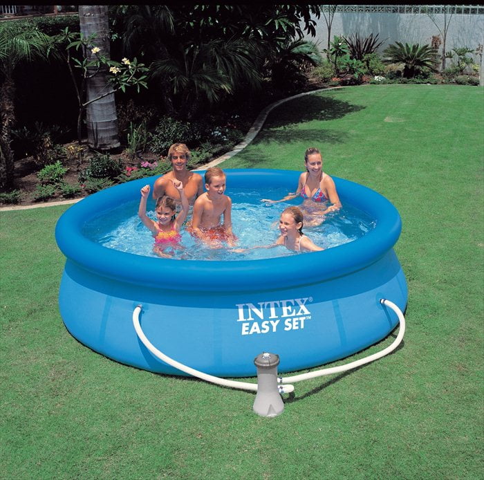Intex Easy Set zwembad 305 x 76 cm – Met 12-Volt filterpomp