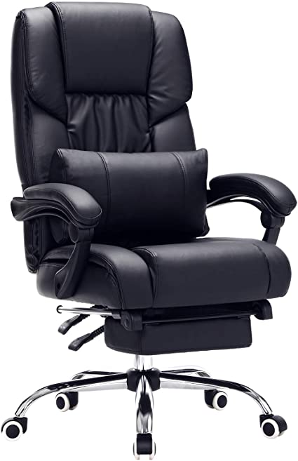 Bureaustoel – Bureaustoel ergonomisch  – 67 x 66 x 116 cm – Zwart