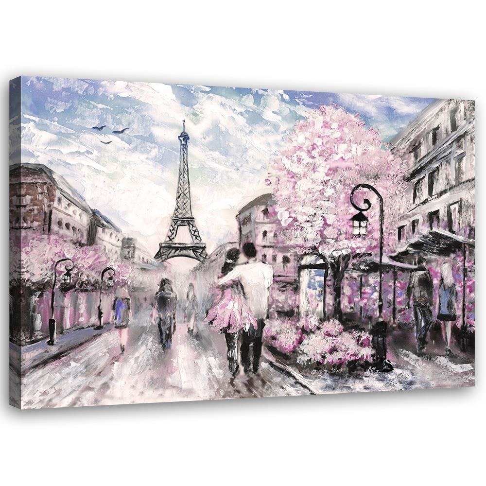 Canvas Schilderij – De Lente In Parijs  – Schilderijen – Steden