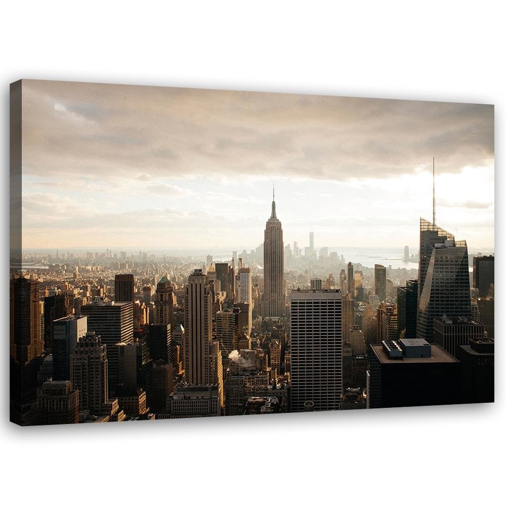 Canvas Schilderij – Uitzicht Op Manhattan  – Schilderijen – Steden