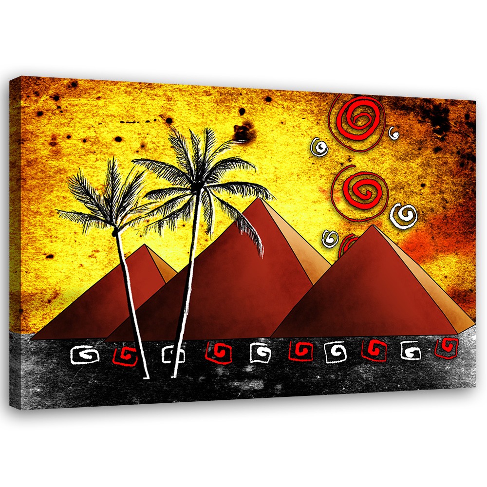 Canvas Schilderij – Egyptische Piramides  – Schilderijen – Oosters