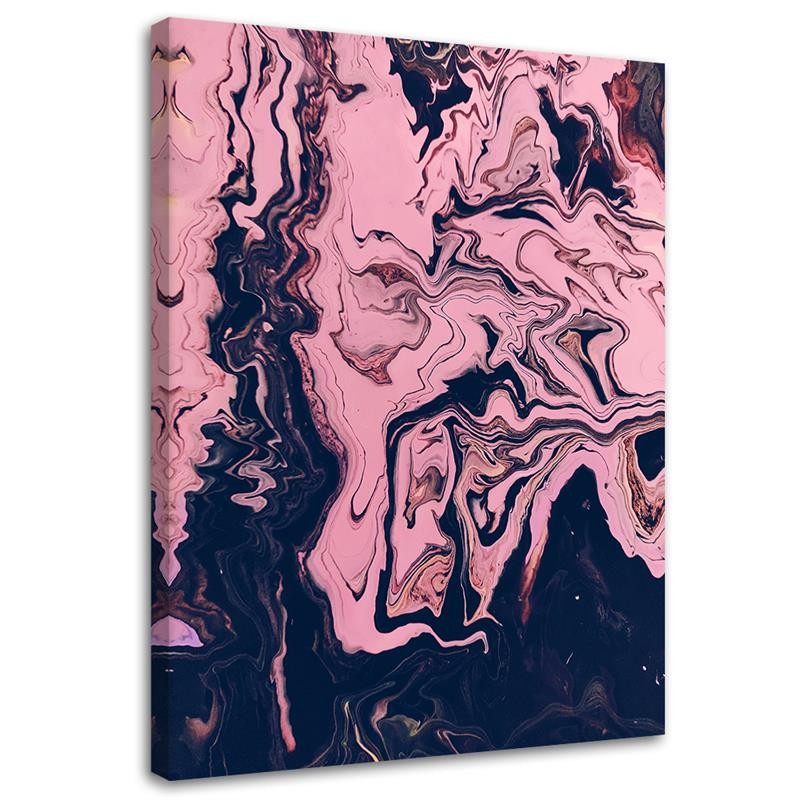 Canvas Schilderij – Geschilderde Abstract In Roze  – Schilderijen – Abstract