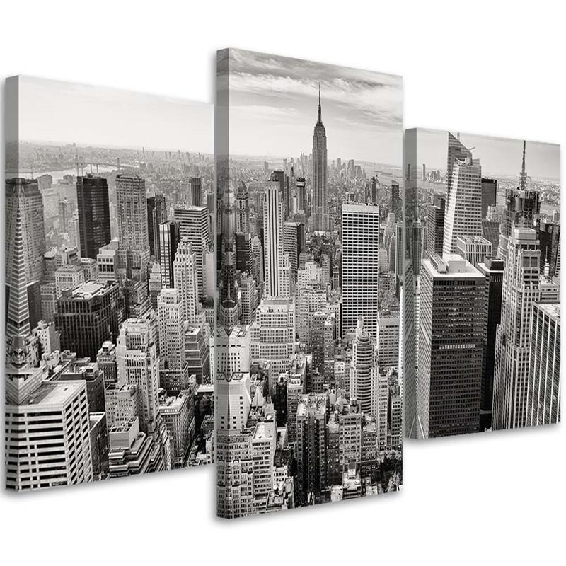 Canvas Schilderij – Manhattan – Drieluik – Steden