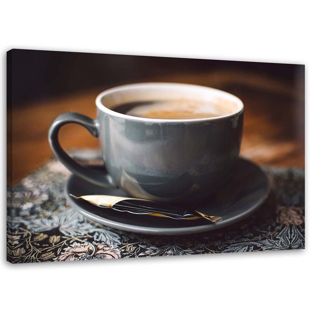 Canvas Schilderij – Beker Met Koffie  – Schilderijen – Voedsel