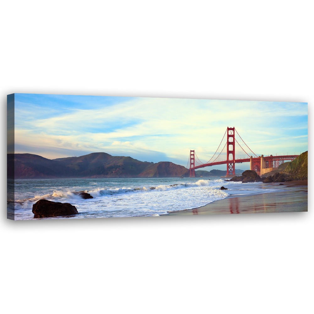 Canvas Schilderij – Golden Gate Bridge  – Schilderijen – Landschappen