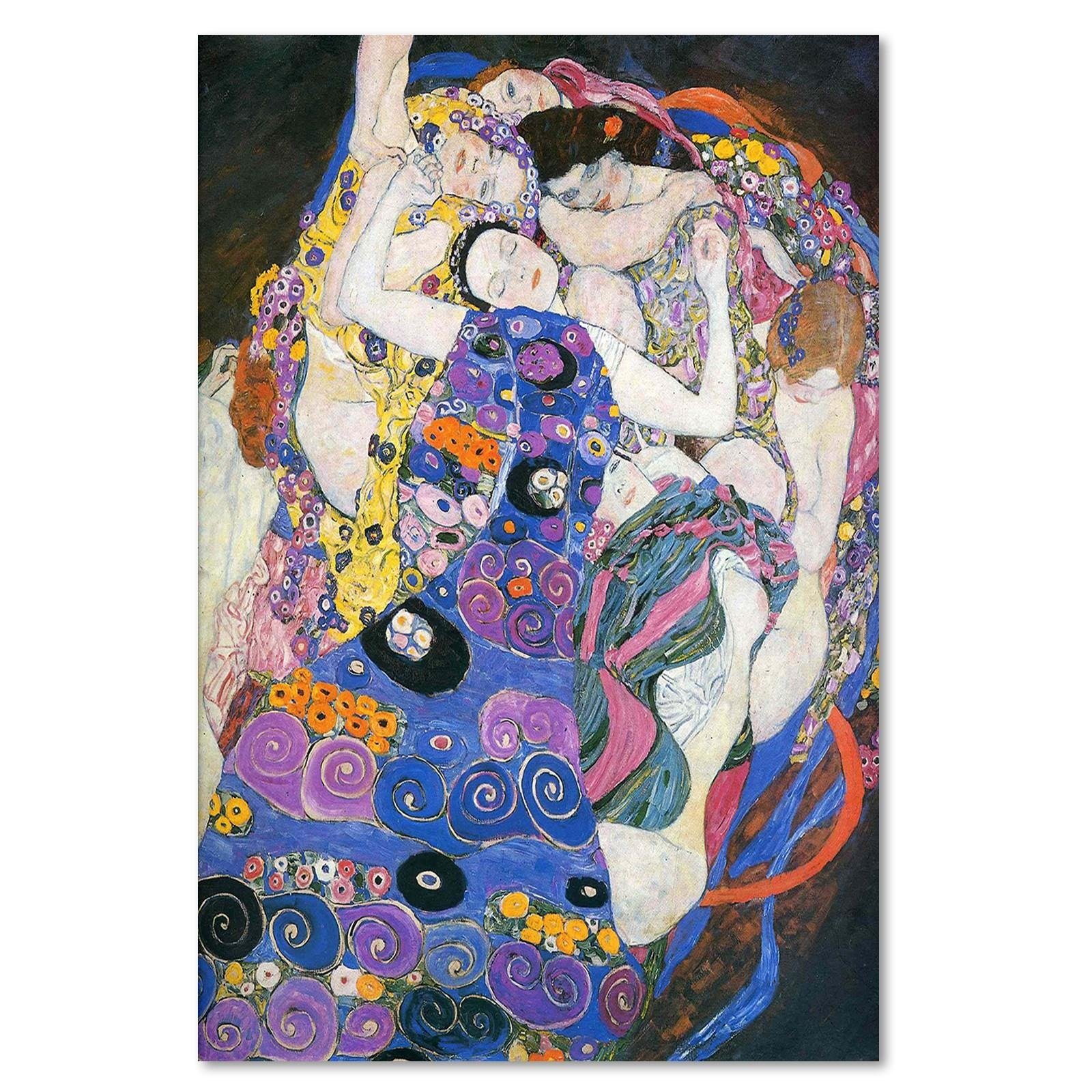 Canvas Schilderij – Reproductie Schilderij door G. Klimt – Maagden  – Schilderijen – Reproducties