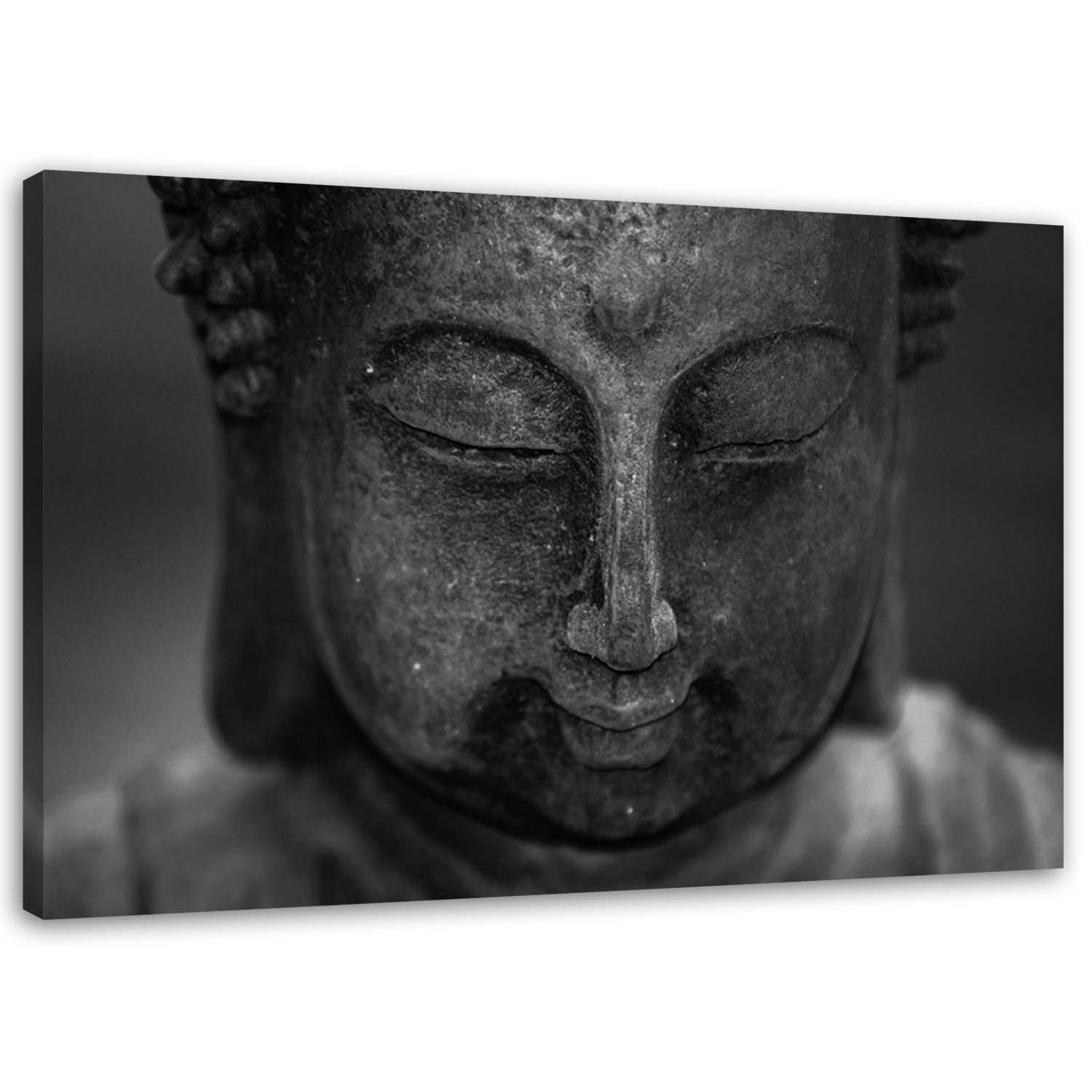 Canvas Schilderij – Hoofd Van Boeddha  – Schilderijen – Oosters