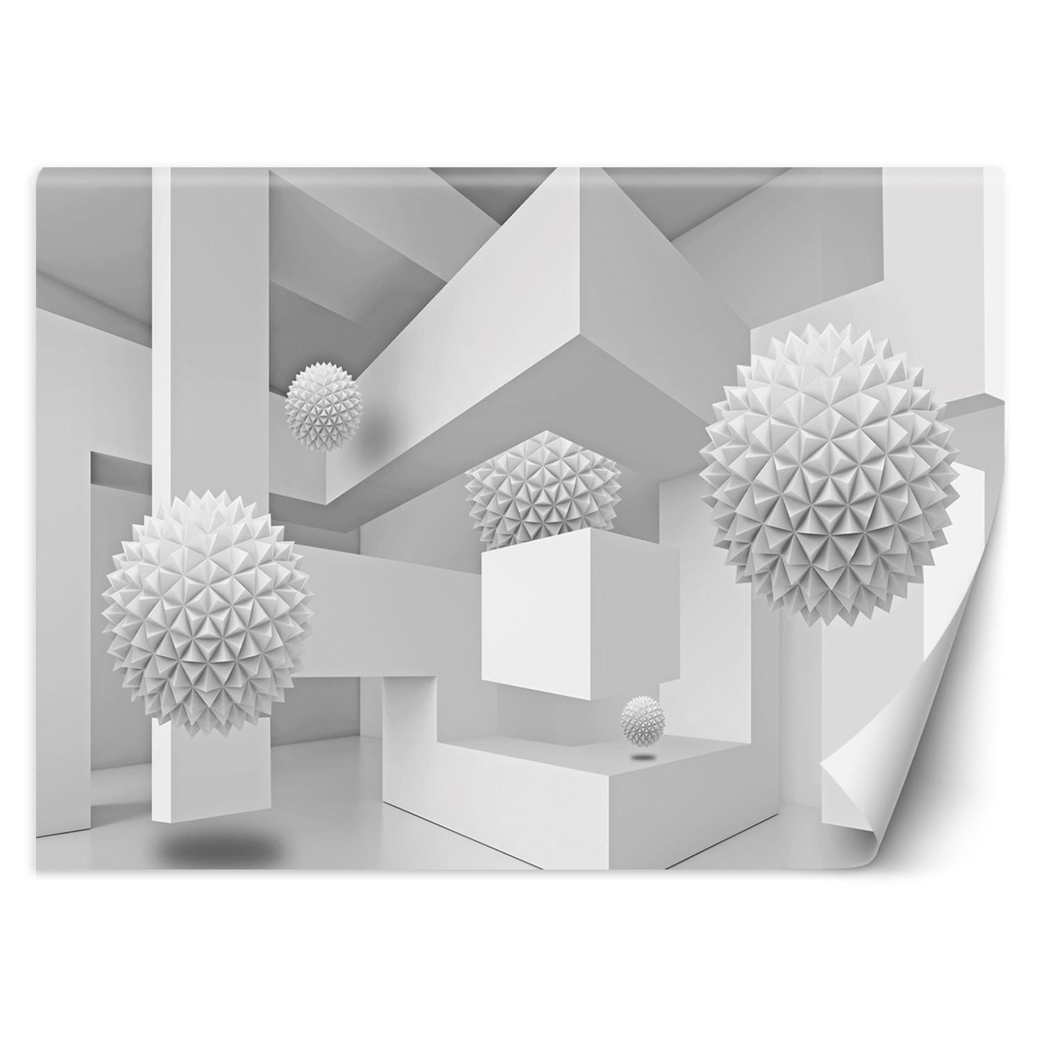 Trend24 – Behang – Geometrische Abstractie – Vliesbehang – Fotobehang 3D – Behang Woonkamer – 450×315 cm – Incl. behanglijm