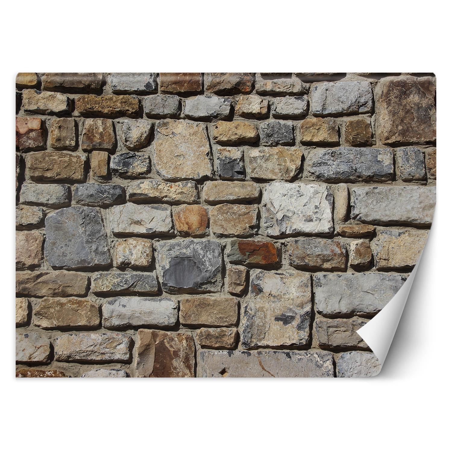 Trend24 – Behang – Stenen Op De Muur – Behangpapier – Behang Woonkamer – Fotobehang – 400×280 cm – Incl. behanglijm