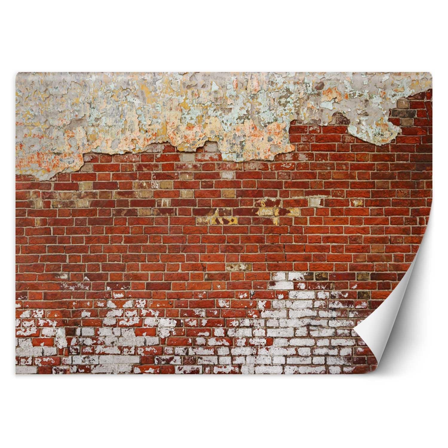 Trend24 – Behang – Bakstenen Muur – Vliesbehang – Behang Woonkamer – Fotobehang – 100×70 cm – Incl. behanglijm