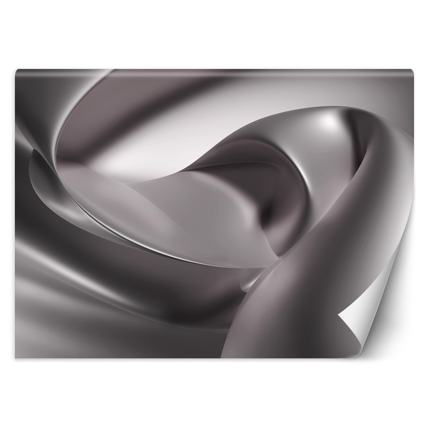 Trend24 – Behang – Golvende Vorm – Vliesbehang – Fotobehang 3D – Behang Woonkamer – 350×245 cm – Incl. behanglijm