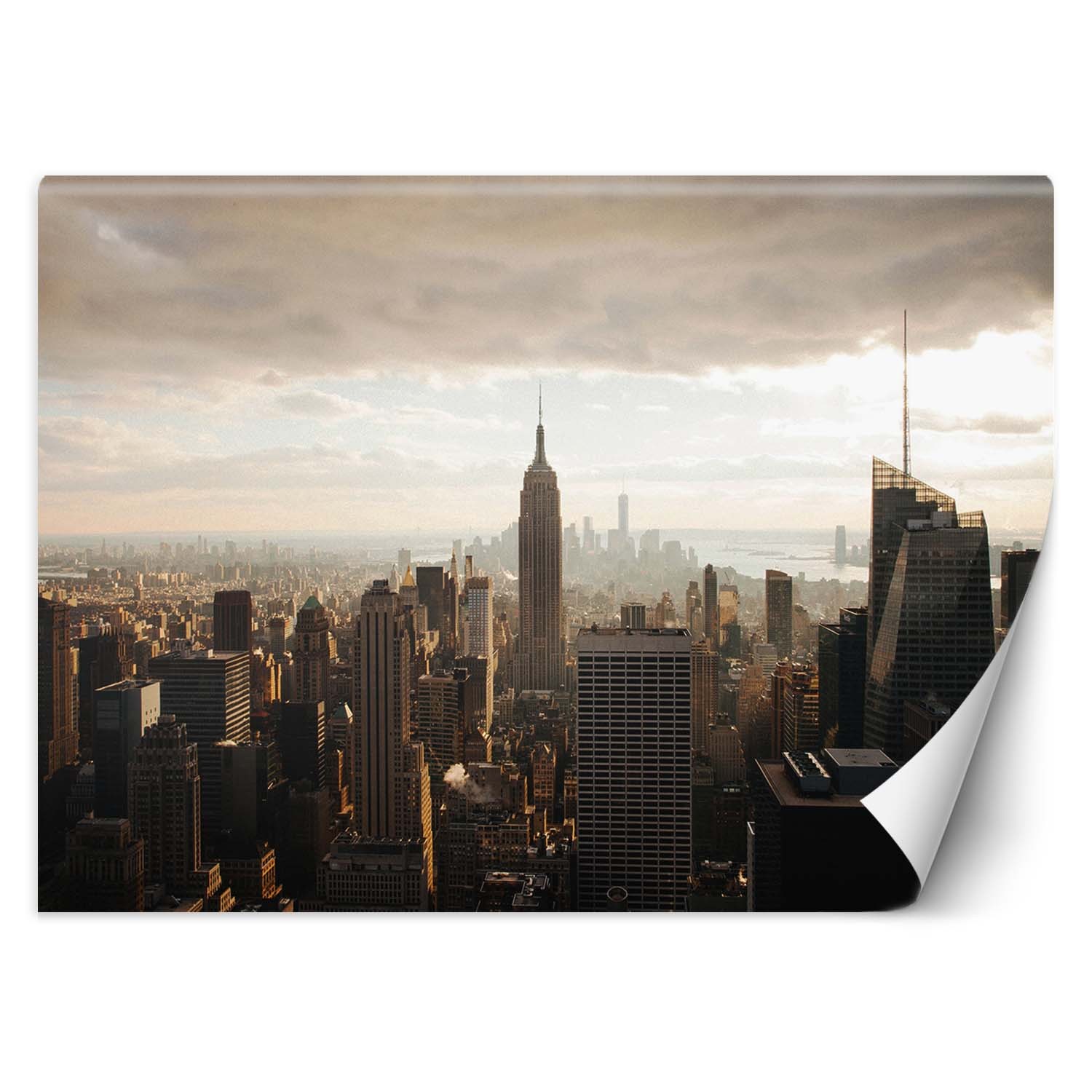 Trend24 – Behang – New York – Manhattan – Vliesbehang – Fotobehang – Behang Woonkamer – 450x315x2 cm – Incl. behanglijm