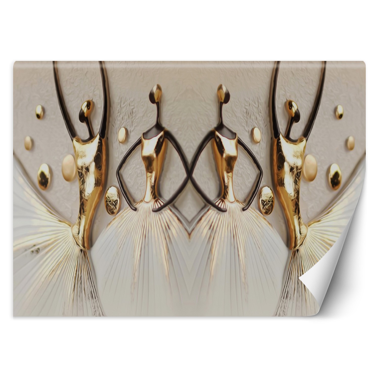 Trend24 – Behang – Silhouetten In Een Dans – Vliesbehang – Fotobehang 3D – Behang Woonkamer – 100×70 cm – Incl. behanglijm