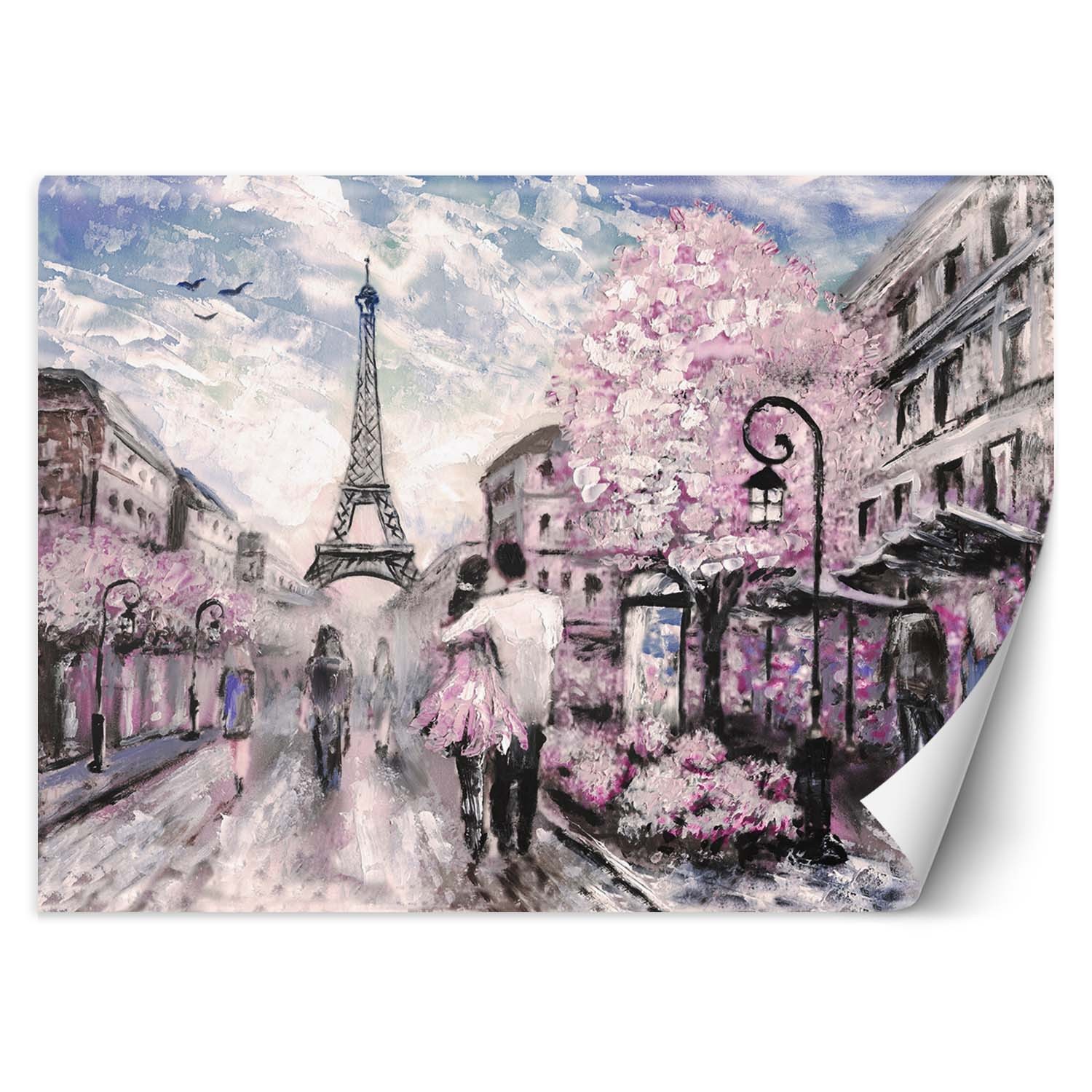 Trend24 – Behang – Parijs In Het Voorjaar – Vliesbehang – Fotobehang – Behang Woonkamer – 300×210 cm – Incl. behanglijm