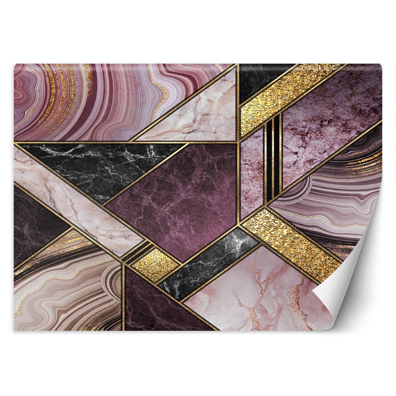 Trend24 – Behang – Marmeren Abstract – Behangpapier – Fotobehang 3D – Behang Woonkamer – 400×280 cm – Incl. behanglijm