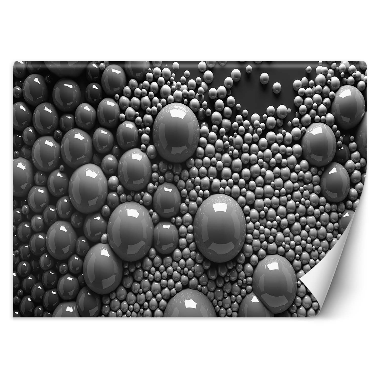 Trend24 – Behang – Abstracte Ballen 3D – Behangpapier – Fotobehang 3D – Behang Woonkamer – 200x140x2 cm – Incl. behanglijm