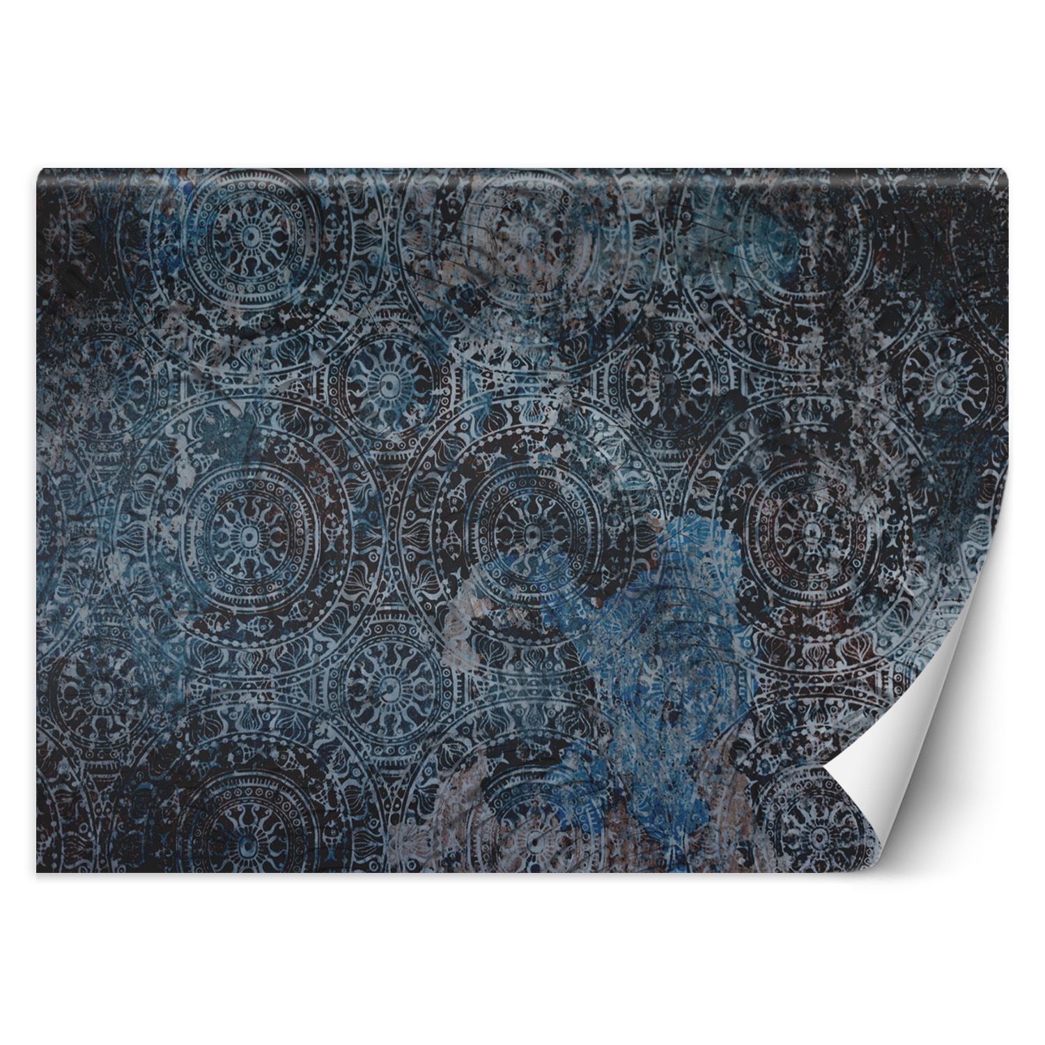 Trend24 – Behang – Mandala Vintage – Vliesbehang – Behang Woonkamer – Fotobehang – 254×184 cm – Incl. behanglijm