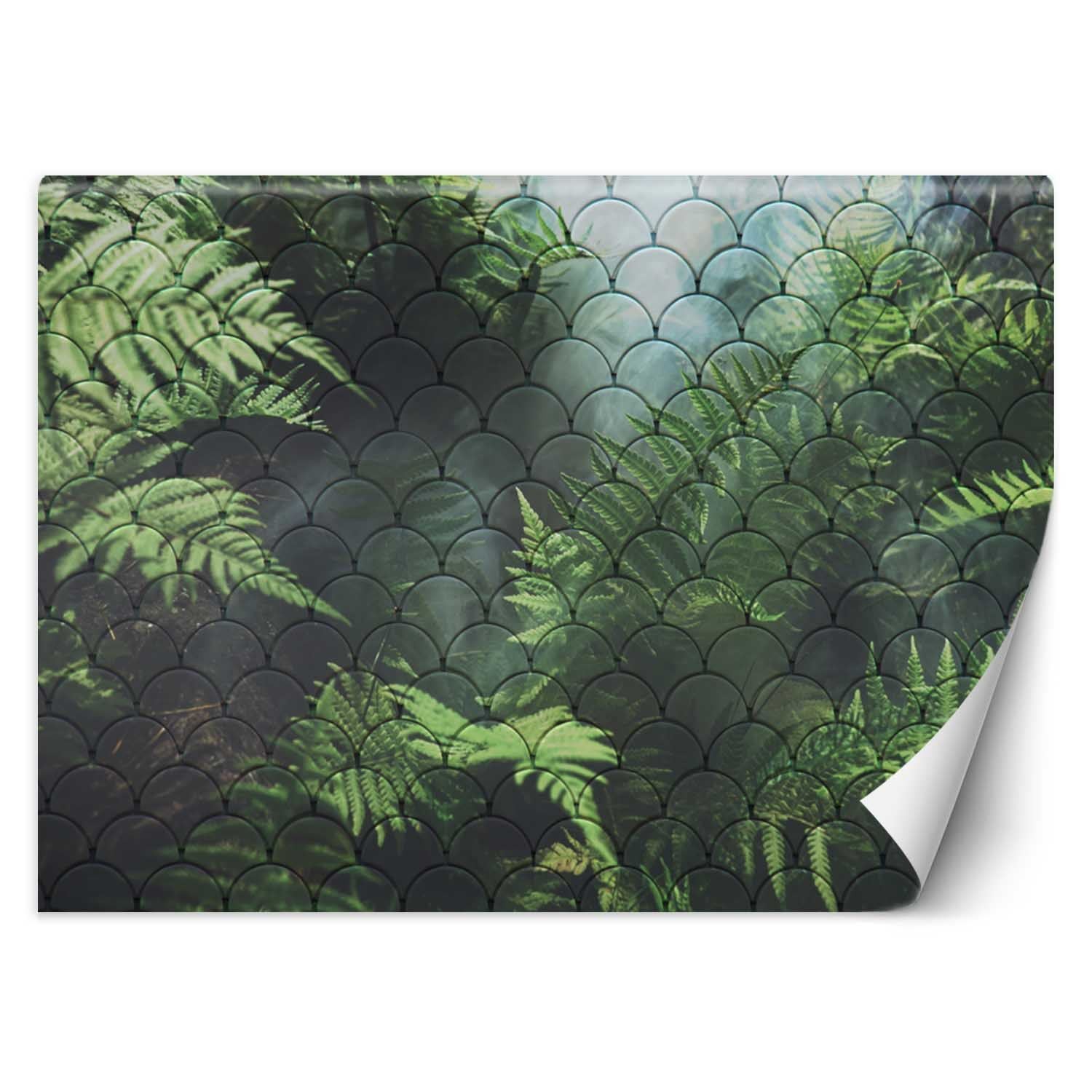 Trend24 – Behang – Varenbladeren – Vliesbehang – Behang Woonkamer – Fotobehang – 350×245 cm – Incl. behanglijm