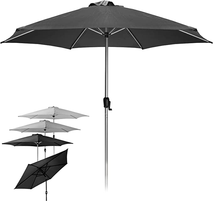 Parasol – Tuinparasol – Stokparasol – 270 cm – Zwart