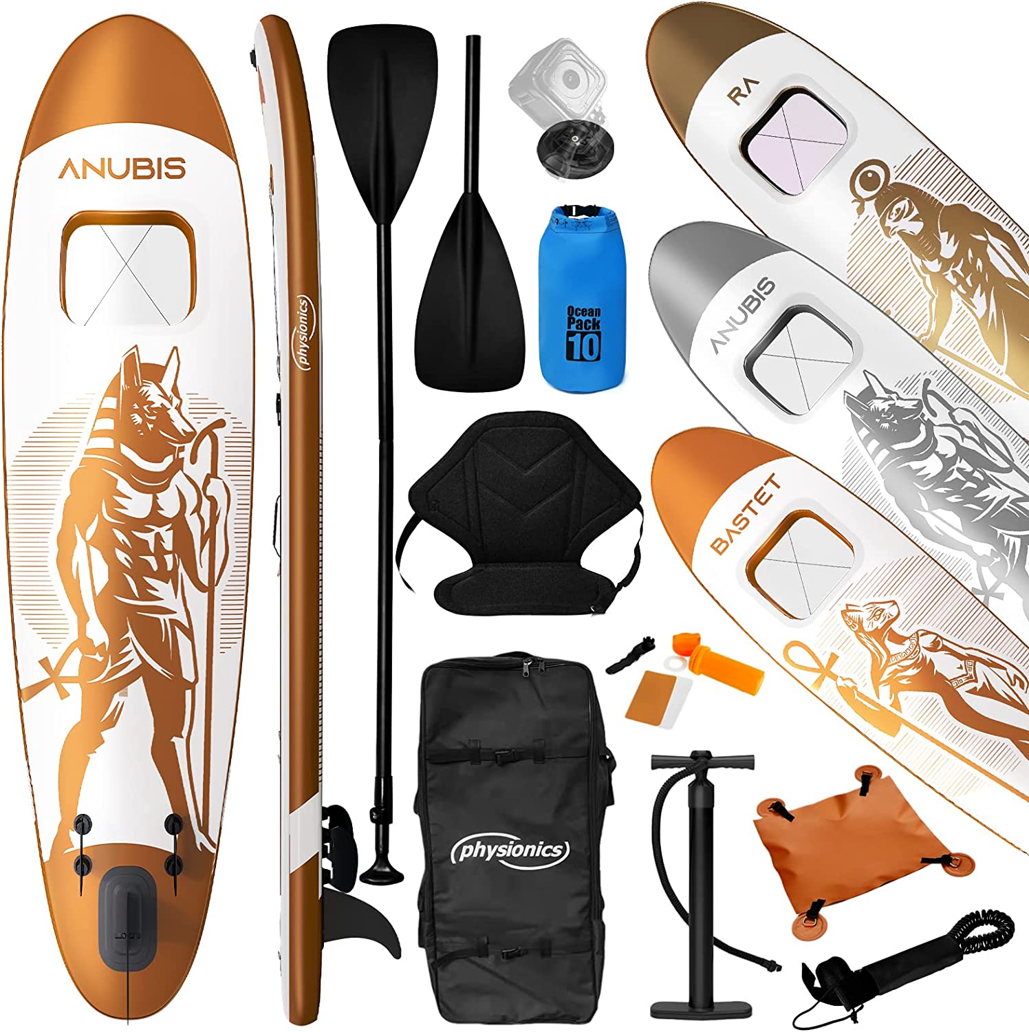 Sup board set – Supboard – Paddle board – Complete set – Opblaasbaar – 320 x 80 x 15 cm – Wit – Róse
