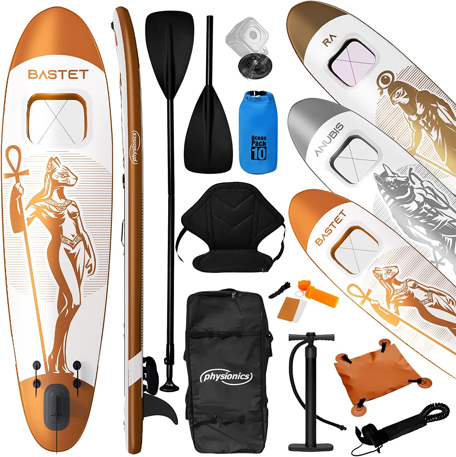 Sup board set – Supboard – Paddle board – Complete set – Opblaasbaar – 305 x 76 x 12 cm – Wit – Róse