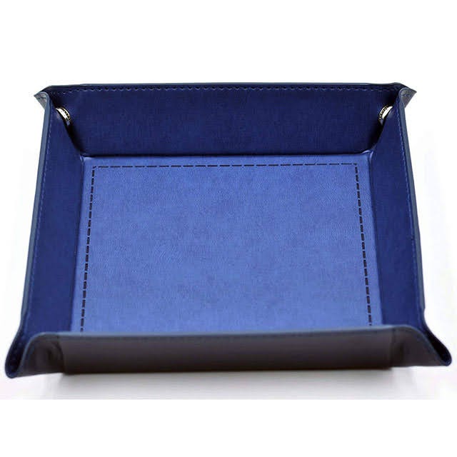 Lapi Toys – DnD dice tray Sapphire Blue – Polydice tray – Dobbelpiste – Dobbelbak – Kunstleer – Blauw