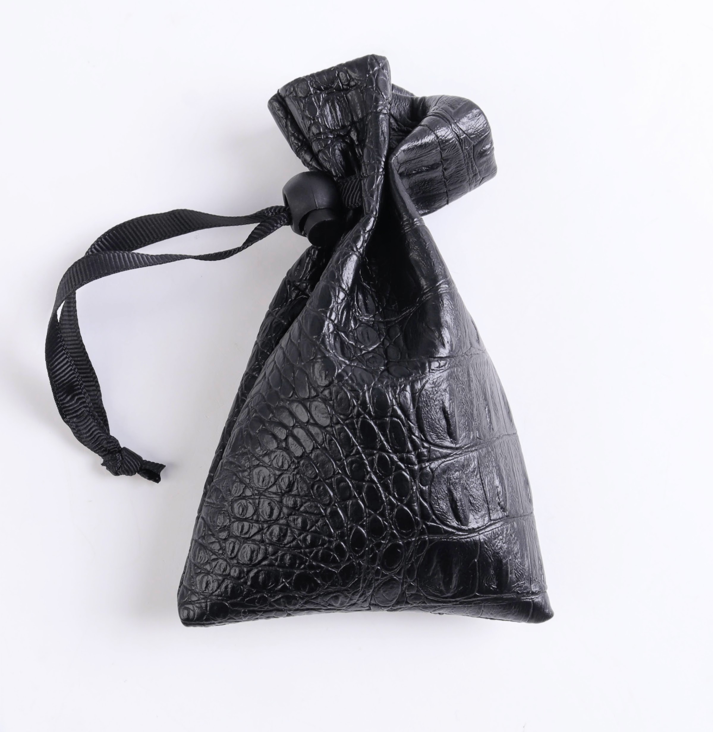 Lapi Toys – DnD dice bag Black Snake – Polydice bag – Dice pouch – Kunstleer – Zwart
