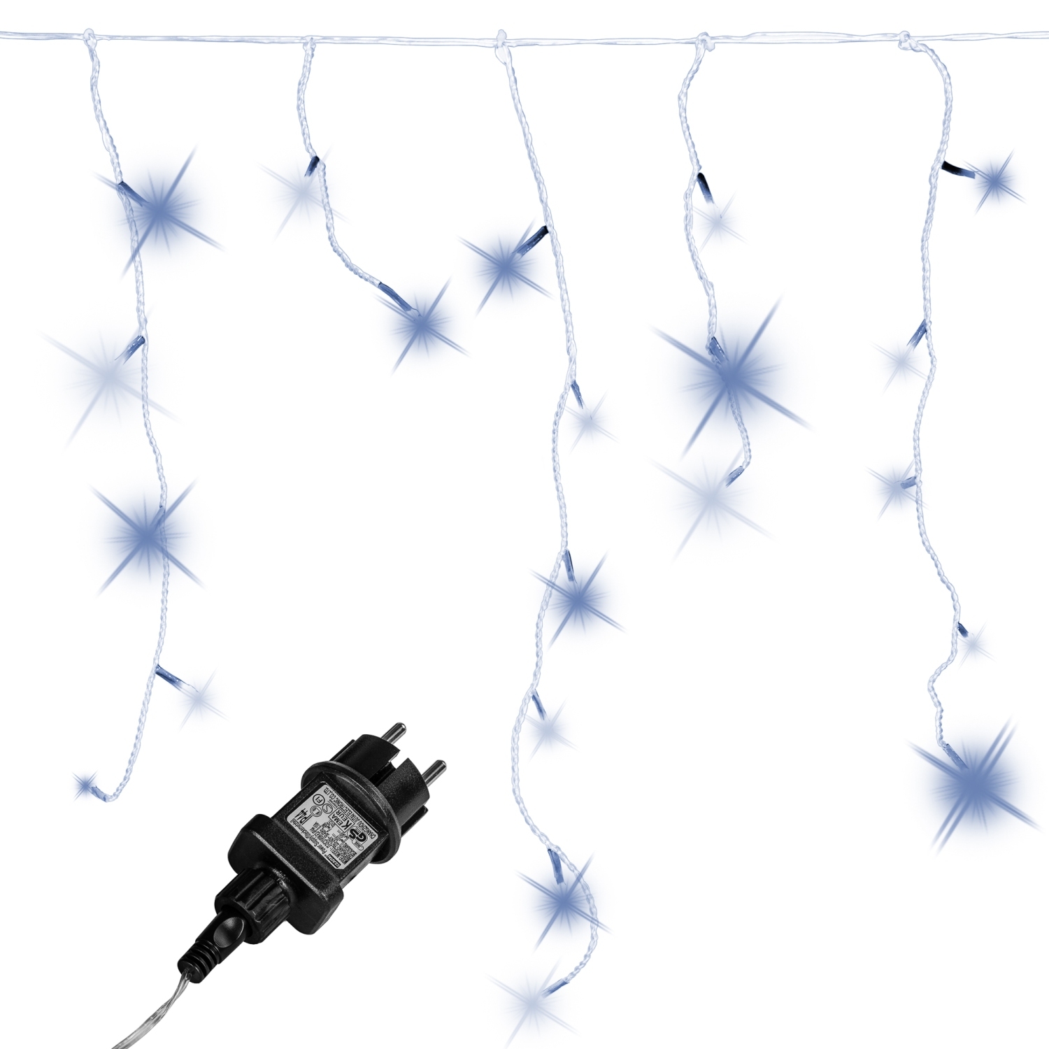 Lichtgordijn – Ijspegelverlichting – Kerstverlichting Gordijn – LED Gordijn – Kerstverlichting – Kerstversiering – Lichtsnoer – Regenlichtketting – Voor Binnen en Buiten – Met afstandsbediening – 5 m – Koud wit