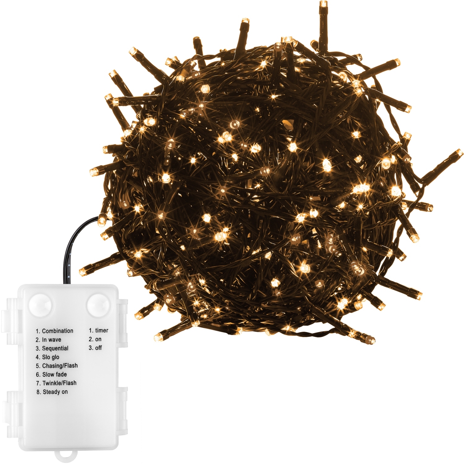 Kerstverlichting – Sfeerverlichting – Voor Binnen en Buiten – Op Batterij – 5 m – Warm wit