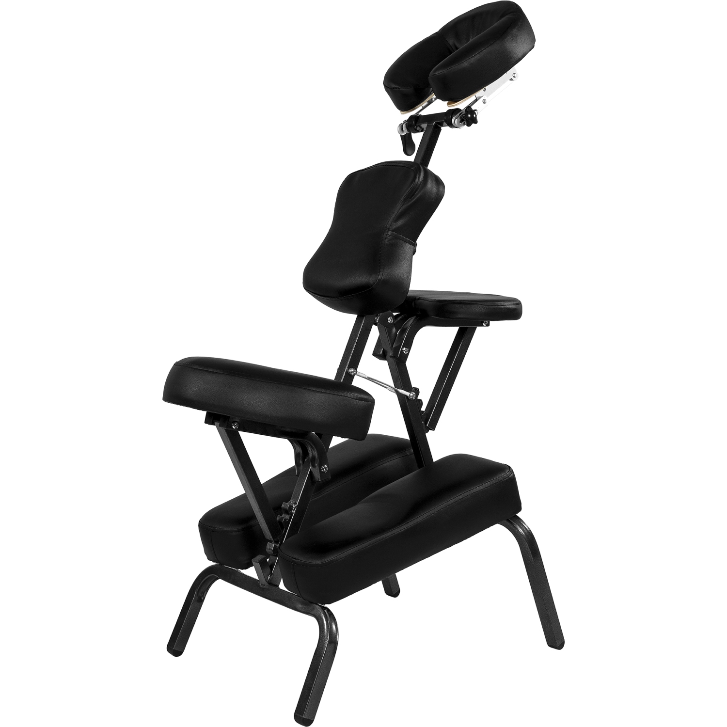 Behandelstoel – Massagestoel – Verstelbaar en opvouwbaar – Inclusief draagtas – 49 x 113 x 70 cm – Zwart