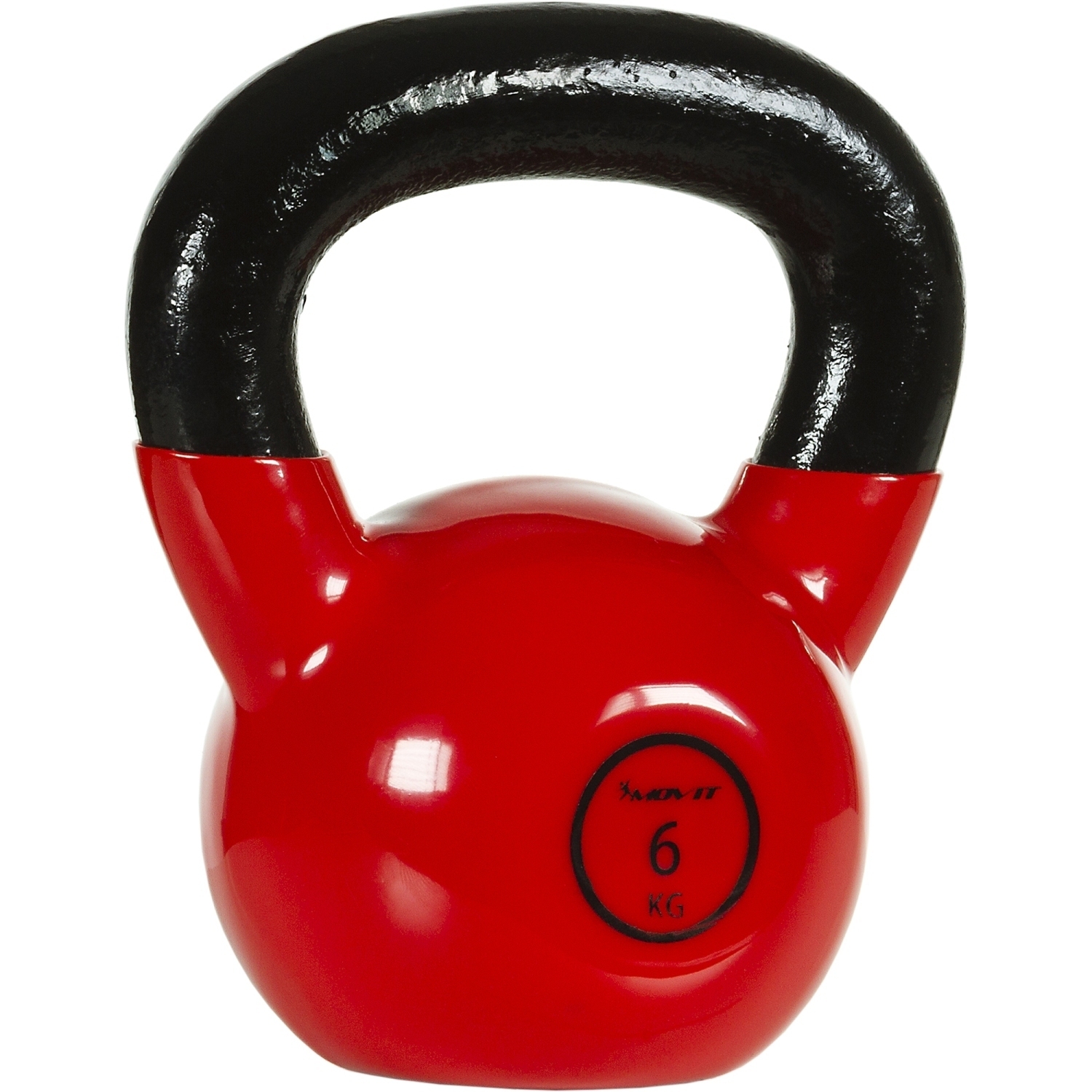 Kettlebell – Gewichten – 6 kg – Rood – Zwart