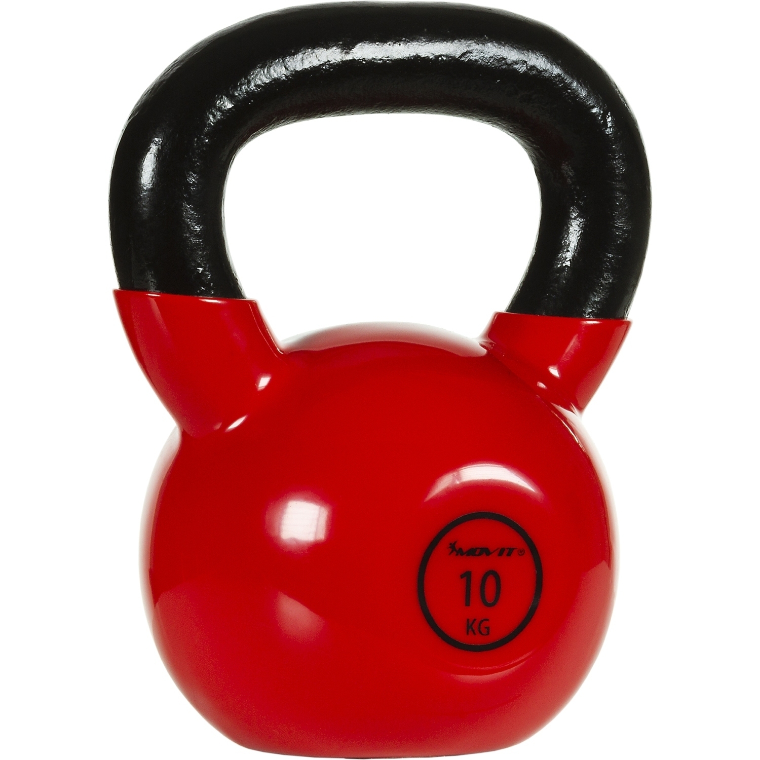 Kettlebell – Gewichten – 10 kg – Rood – Zwart