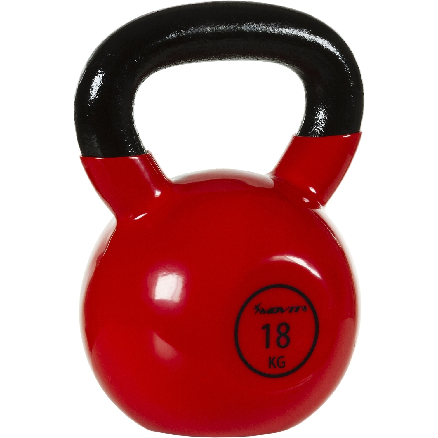Kettlebell – Gewichten – 18 kg – Rood – Zwart