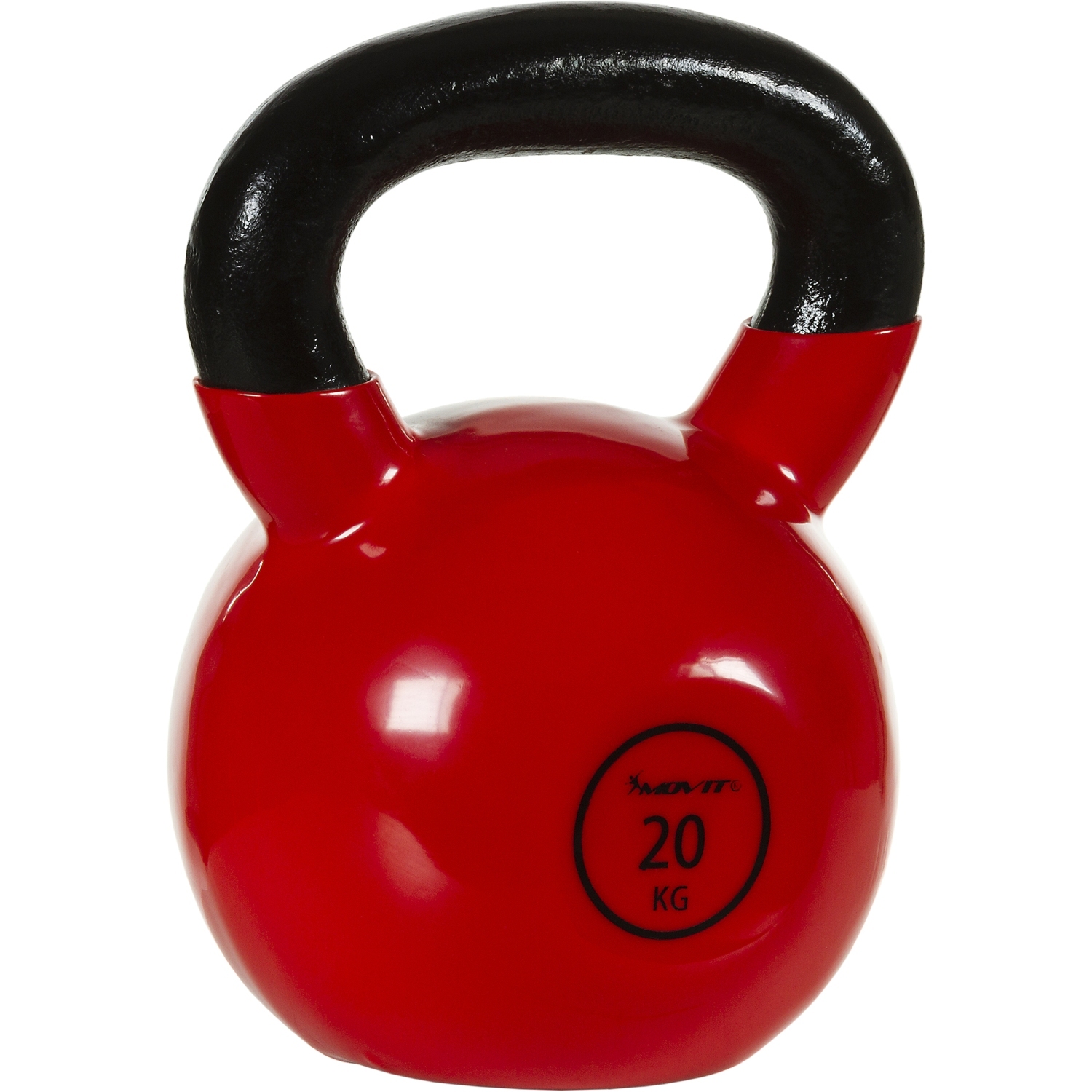 Kettlebell – Gewichten – 20 kg – Rood – Zwart