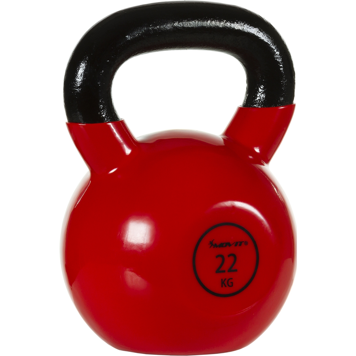 Kettlebell – Gewichten – 22 kg – Rood – Zwart